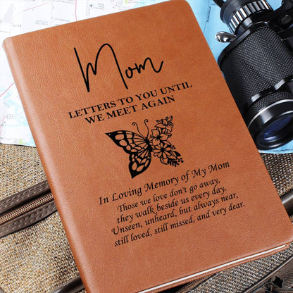 Mom, Letters To You Until We Meet Again, Vegan Leather Graphic Journal