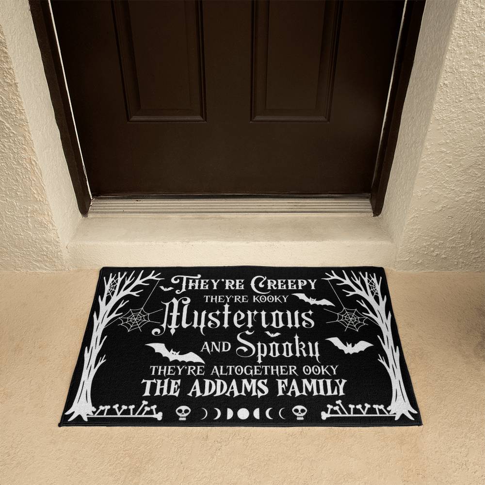 Addams Family Creepy & Spooky Halloween  Welcome Mat