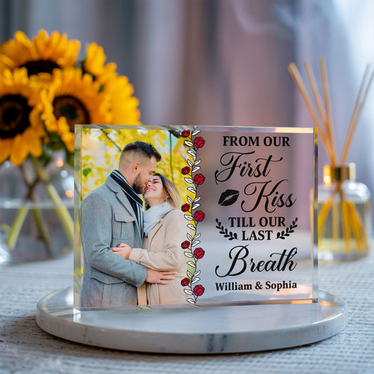 Personalized Soul Mate Acrylic Block – Custom Photo Gift for Couple, Husband Wife, Boyfriend Girlfriend, Anniversary or Valentine’s Keepsake