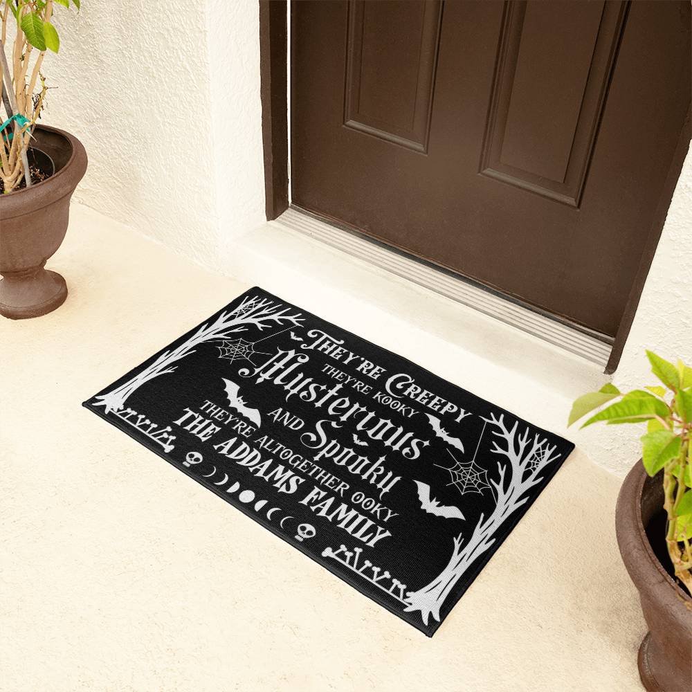 Addams Family Creepy & Spooky Halloween  Welcome Mat
