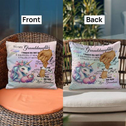 Pillow x 1 - To My Granddaughter Copy Personalized Happy First Father's Day From Baby Pillow !!