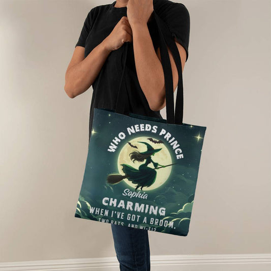 Who Needs Prince Charming, I’ve Got a Broom, Bats & Wi-Fi” Halloween Bag !