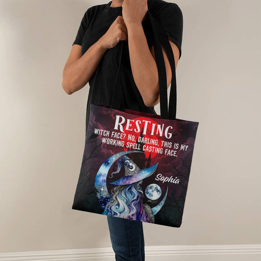 Resting Witch Face?” Gothic Halloween Tote Bag !