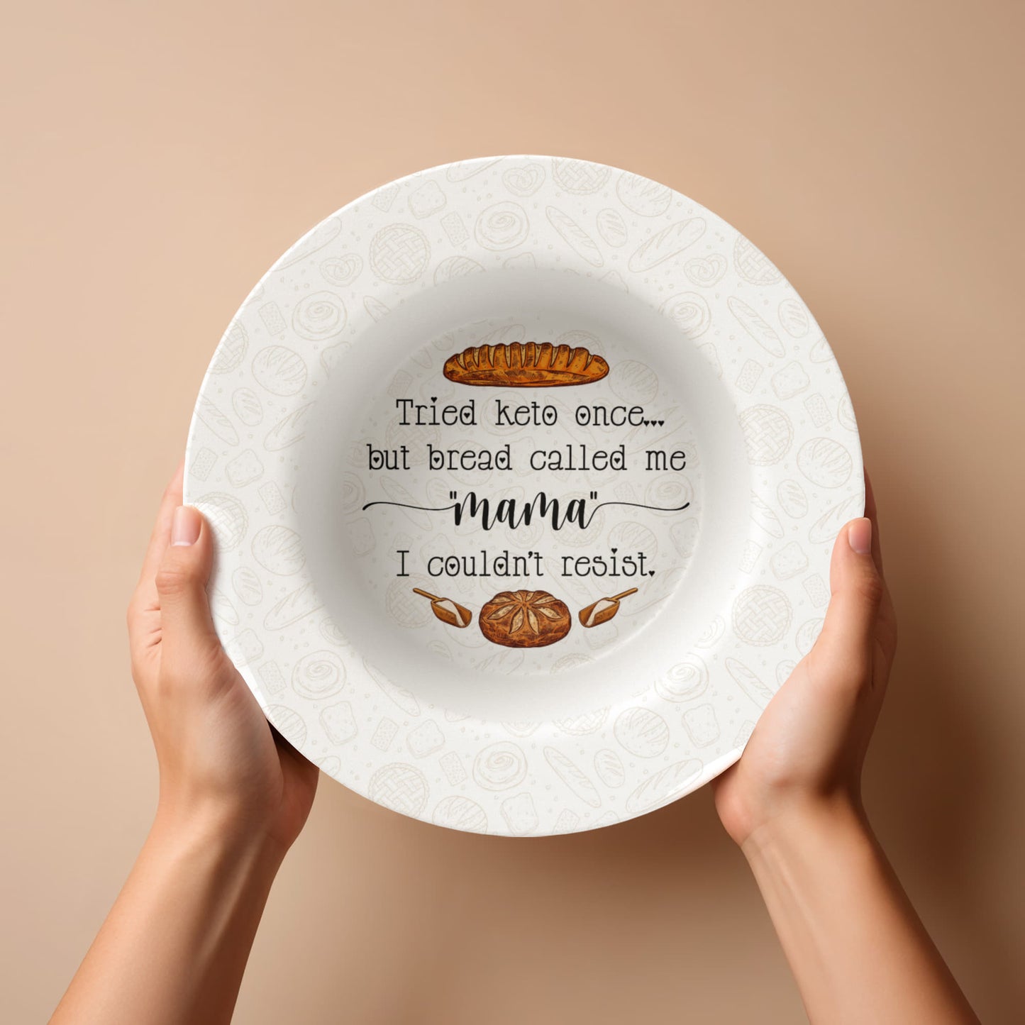 Bread Lover's Plate, Platter and Bowl – Mama Couldn't Resist!