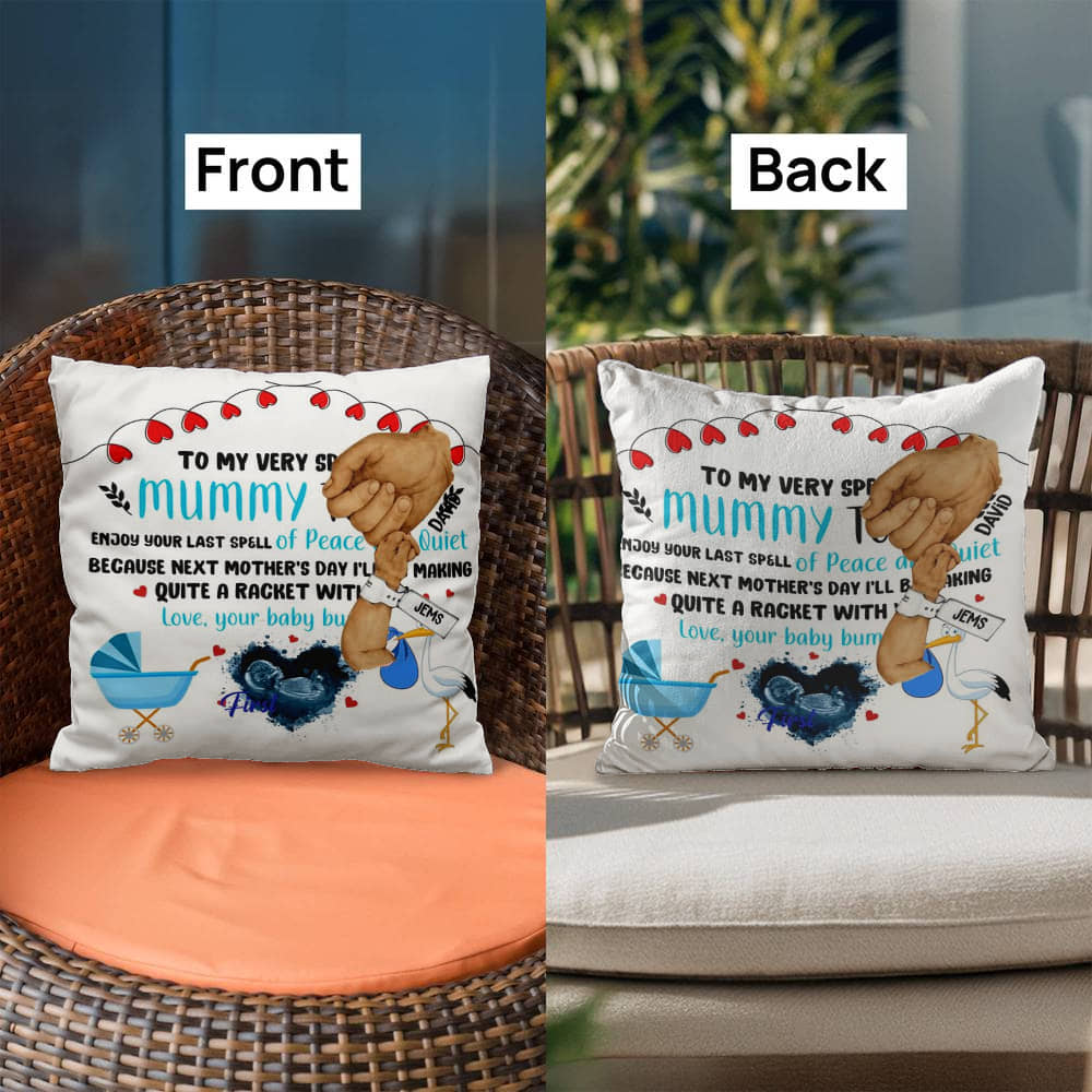 Pillow New baby Boy Copy Personalized Happy First Father's Day From Baby Pillow !!