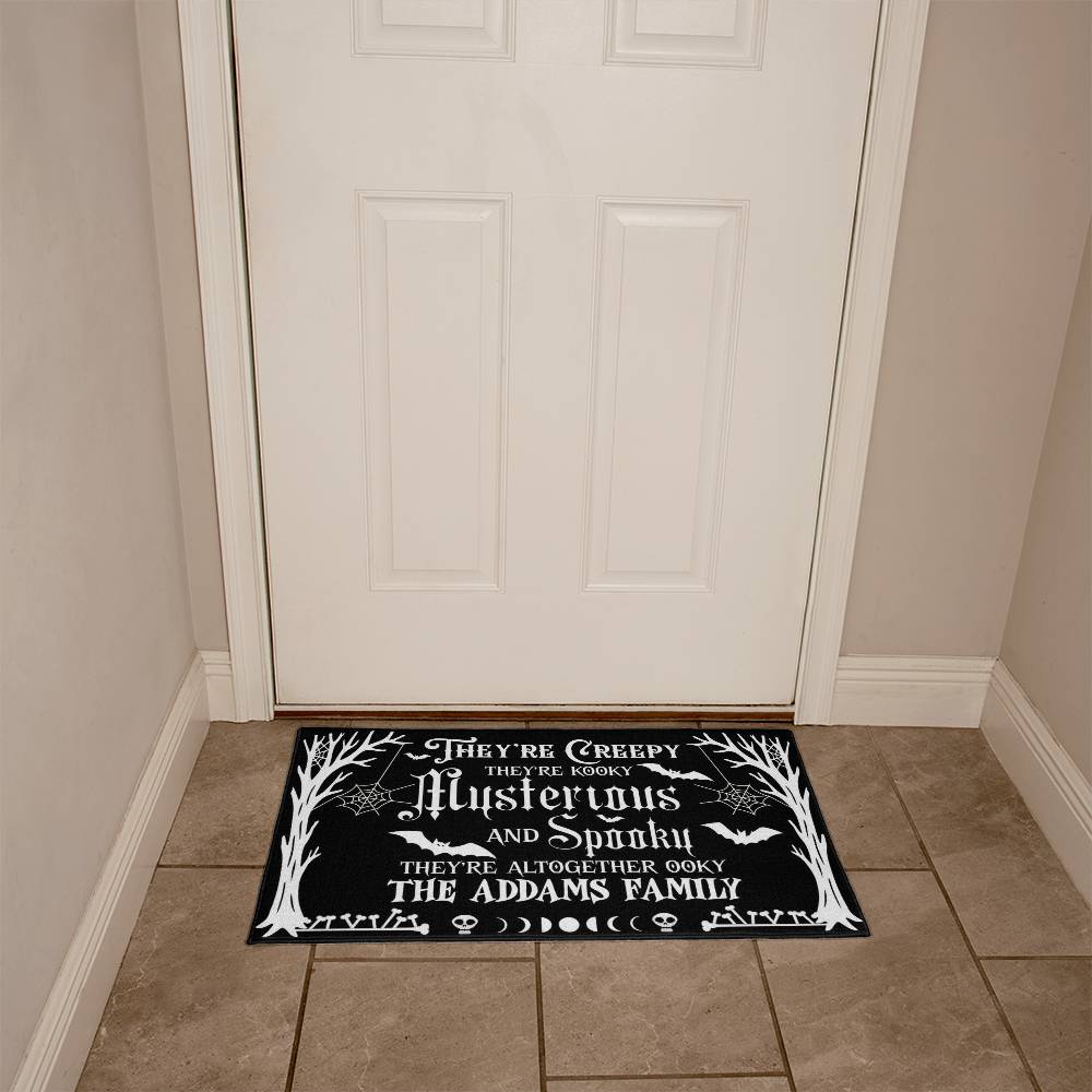 Addams Family Creepy & Spooky Halloween  Welcome Mat