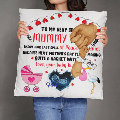 Girl Copy Personalized Happy First Father's Day From Baby Pillow !!