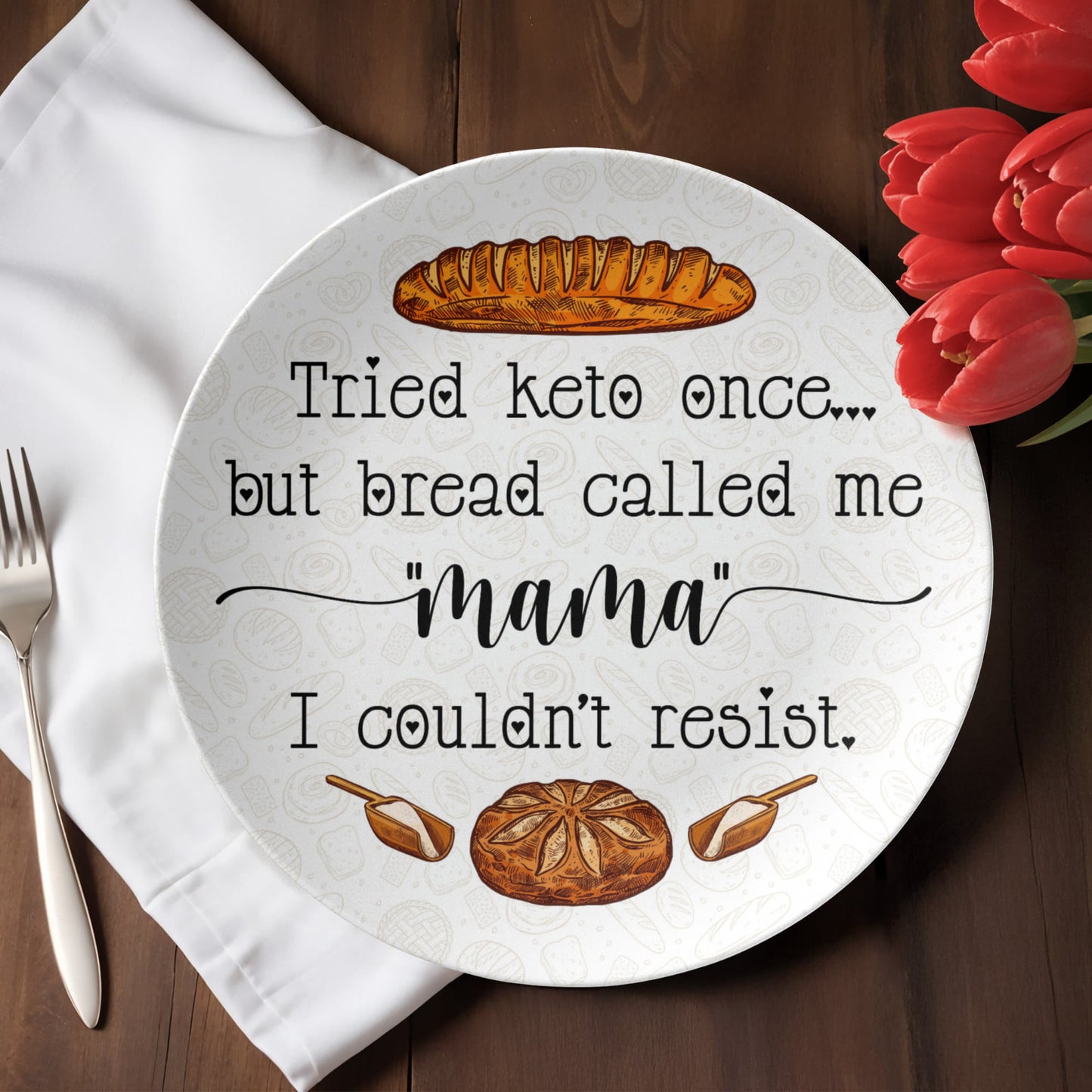Bread Lover's Plate, Platter and Bowl – Mama Couldn't Resist!