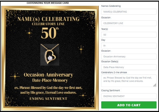 Personalized Forever Love Necklace (Gold ONLY) + Luxury Box