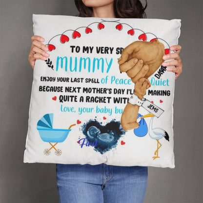 Boy Copy Personalized Happy First Father's Day From Baby Pillow !!