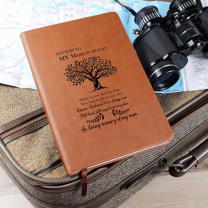 Letters To My Mom In Heaven, Leather Graphic Journal Gift for Mom