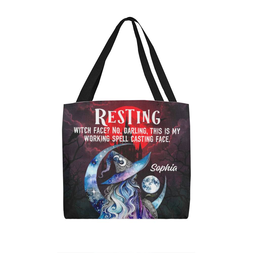 Resting Witch Face?” Gothic Halloween Tote Bag !