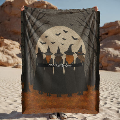 Girls Will Be Girls Halloween Blanket