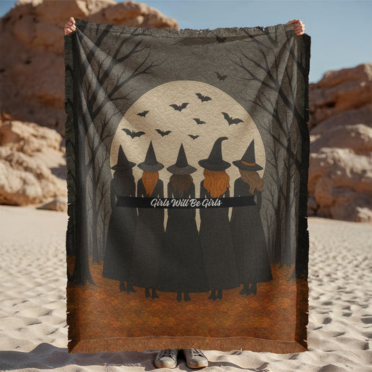 Girls Will Be Girls Halloween Blanket