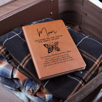 Mom, Letters To You Until We Meet Again, Vegan Leather Graphic Journal