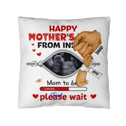 Pillow x 1 Happy Mothers Day From Inside Copy Personalized Happy First Father's Day From Baby Pillow !!
