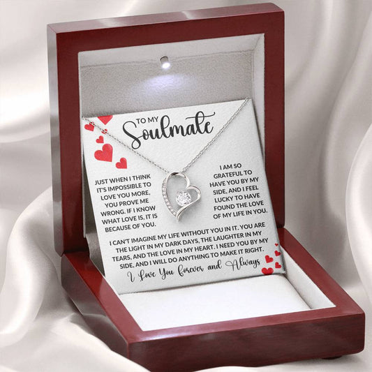 To My Soulmate-Love Always-Forever Love Necklace