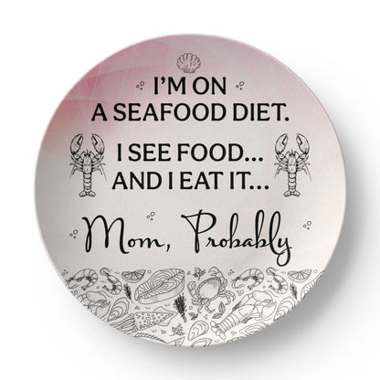 Quirky Mom Quote Plate, Platter and Bowl – Because Moms Make the Rules!