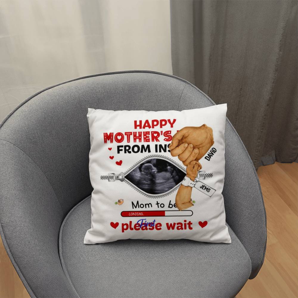 Pillow x 1 Happy Mothers Day From Inside Copy Personalized Happy First Father's Day From Baby Pillow !!