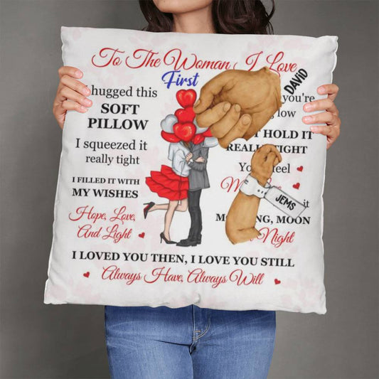 Soft Pillow Copy Personalized Happy First Father's Day From Baby Pillow !!