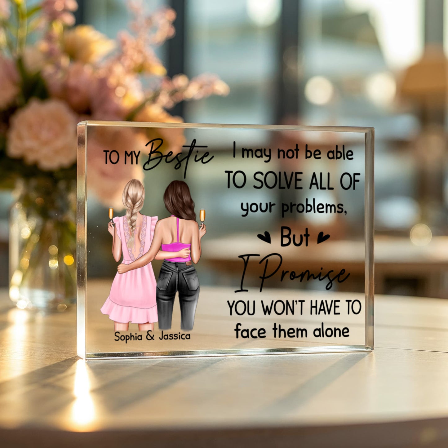 Acrylic gift for bestie