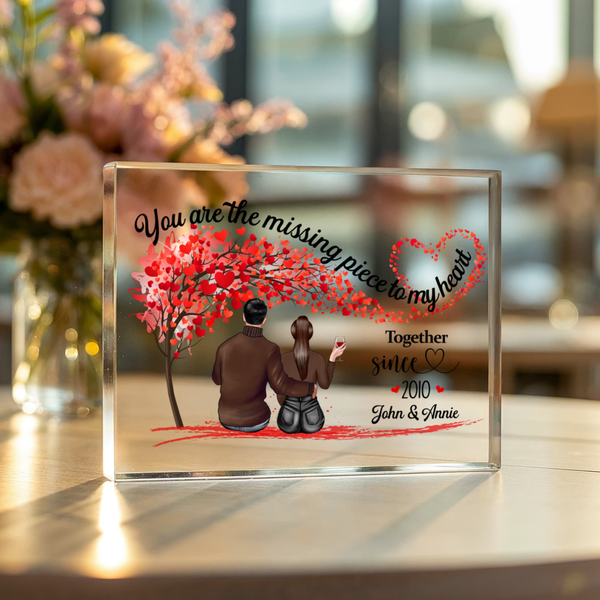 You are the missing piece to my heart plaque