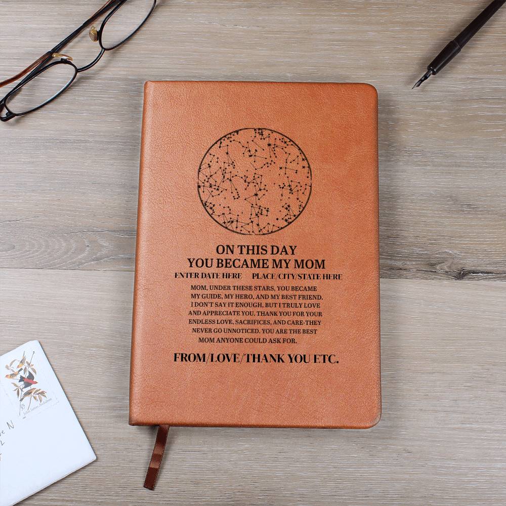 Unleash Your Gratitude with Our "On This Day You Became My Mom" Journal.