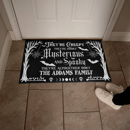 Addams Family Creepy & Spooky Halloween  Welcome Mat