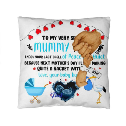 Boy Copy Personalized Happy First Father's Day From Baby Pillow !!