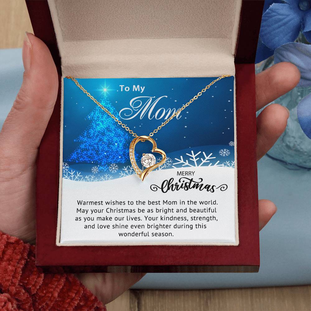 To My Mom - Christmas Gift - Forever Love Necklace