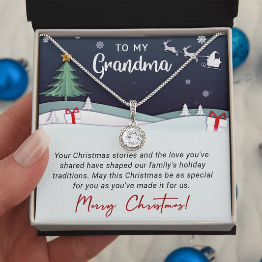 To My Grandma - The Love - Christmas Gift - Eternal Hope Necklace