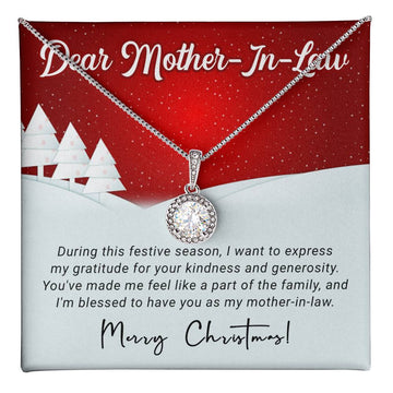 Dear Mother In Law - Gratitude - Christmas Gift - Eternal Hope Necklace