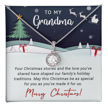 To My Grandma - The Love - Christmas Gift - Eternal Hope Necklace