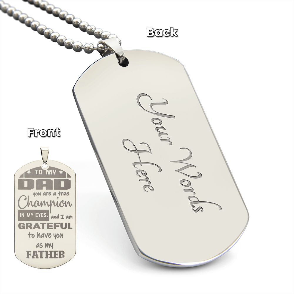 To My Dad, you are a true Champion, I am Grateful you're my Dad - YERTIZZ.COM