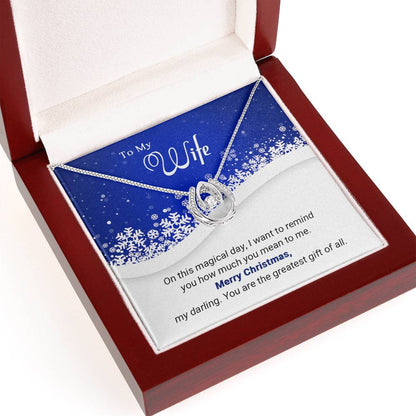 To My Wife - Greatest - Christmas Gift - Lucky In Love Necklace