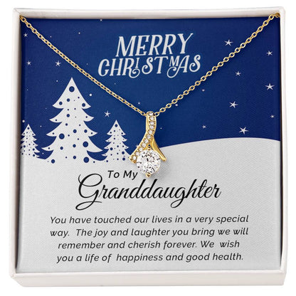 To My Granddaughter - Cherish - Christmas Gift - Alluring Beauty Necklace