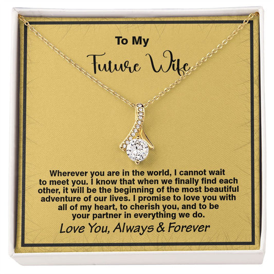 To My Future Wife, Love You Always And Forever, Alluring Beauty Necklace