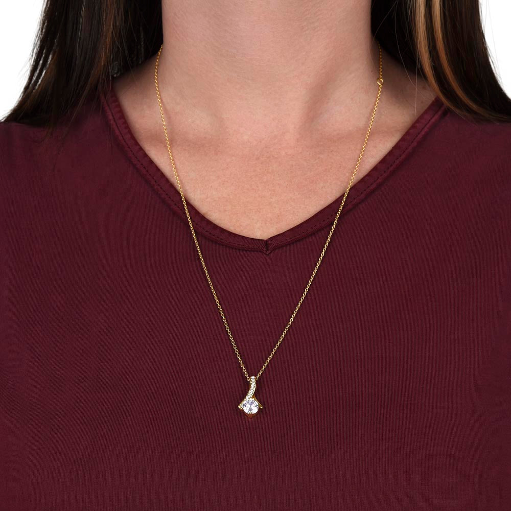 To My Beloved Mom, Love Your Son, Alluring Beauty Necklace - YERTIZZ.COM
