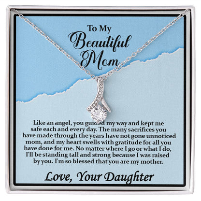 To My Beautiful Mom, Alluring Beauty Necklace - YERTIZZ.COM
