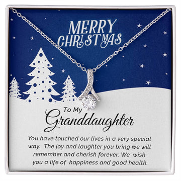 To My Granddaughter - Cherish - Christmas Gift - Alluring Beauty Necklace