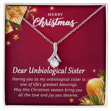 Dear Unbiological Sister - Christmas Gift - Alluring Beauty Necklace