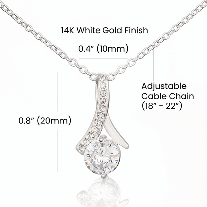 To My Daughter, Alluring Beauty Necklace - YERTIZZ.COM