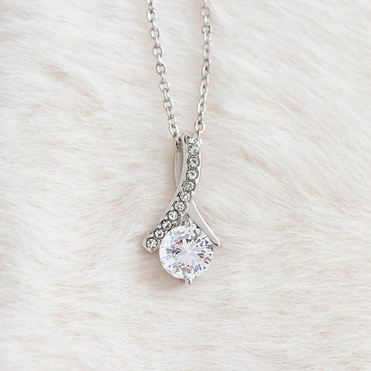 To My Beloved Mom, Love Your Son, Alluring Beauty Necklace - YERTIZZ.COM
