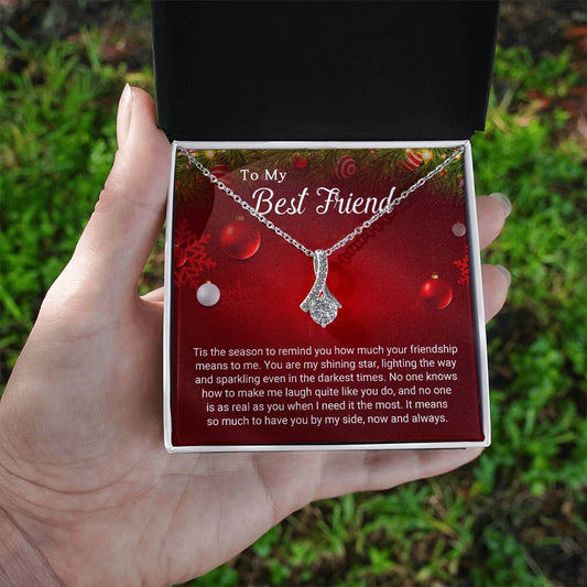 To My Best Friend - Sparkling - Christmas Gift - Alluring Beauty Necklace