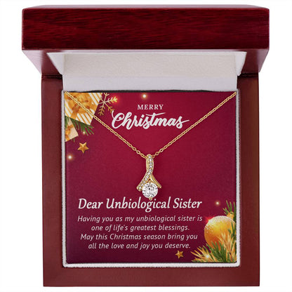 Dear Unbiological Sister - Christmas Gift - Alluring Beauty Necklace