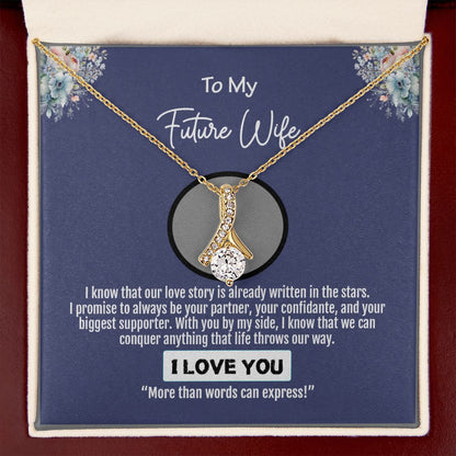 To My Future Wife, Love You Always Forever, Alluring Beauty Necklace - YERTIZZ.COM