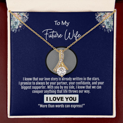 To My Future Wife, Love You Always Forever, Alluring Beauty Necklace - YERTIZZ.COM