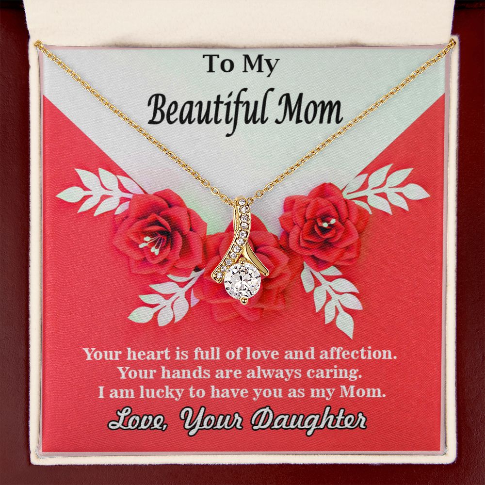 To My Beautiful Mom, Alluring Beauty Necklace - YERTIZZ.COM