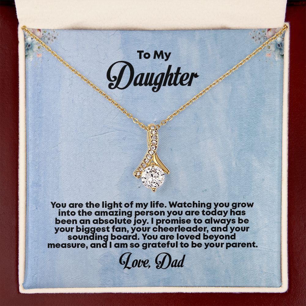 To My Daughter, Alluring Beauty Necklace - YERTIZZ.COM