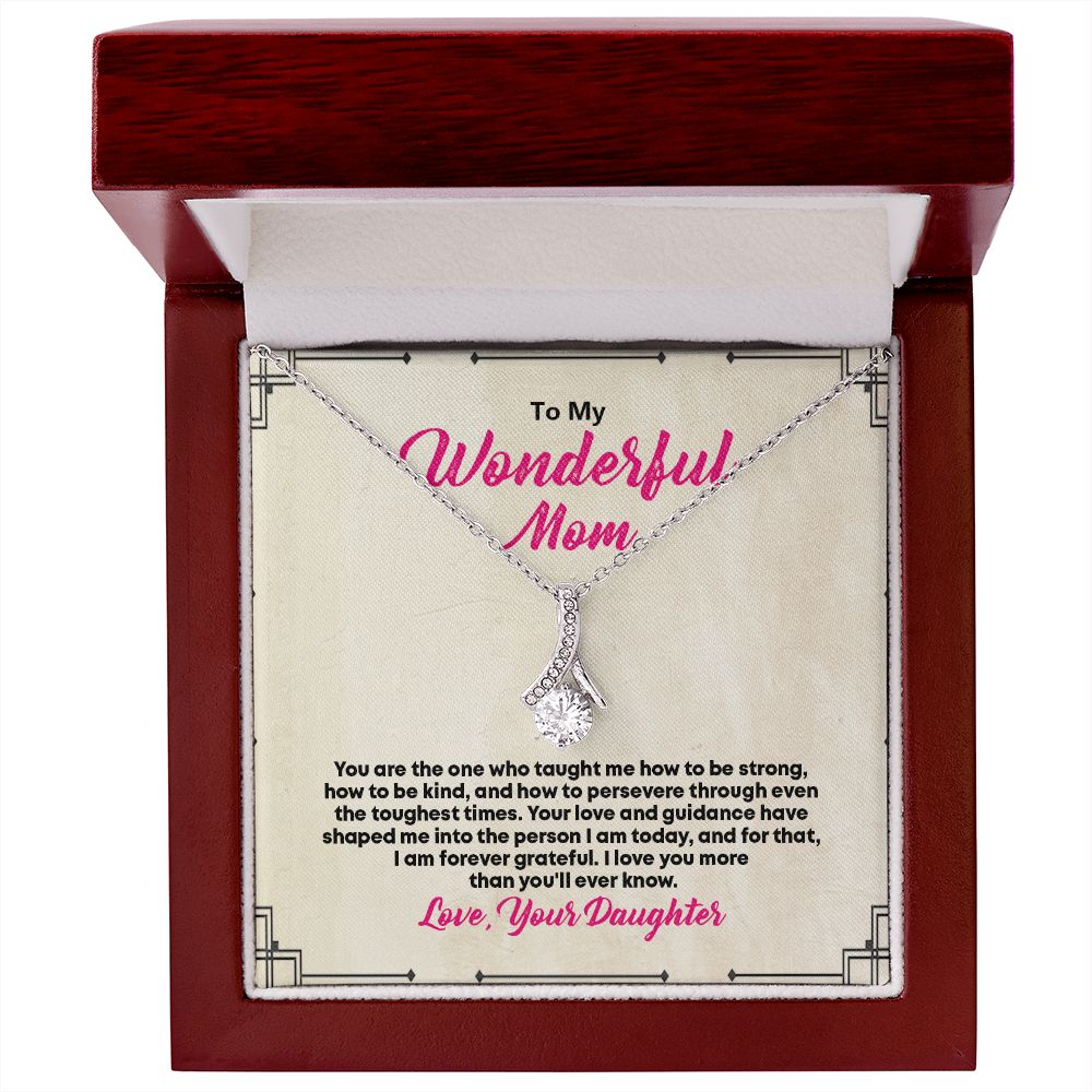 To My Beautiful Mom, Alluring Beauty Necklace - YERTIZZ.COM
